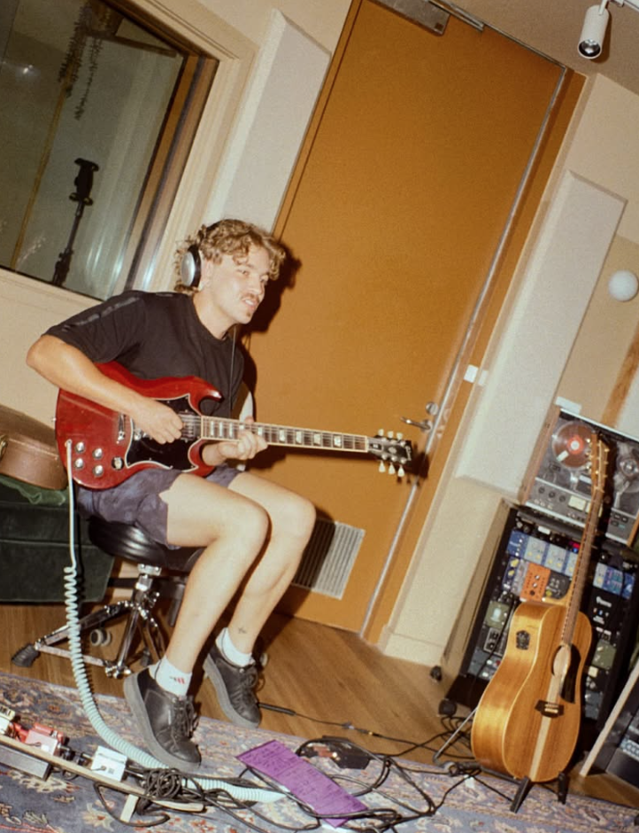 Lake City control room during guitar tracking session